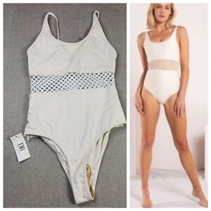 NWT Dream Bandits Australia Sustainable Brighton One Piece Swimsuit Small Cream